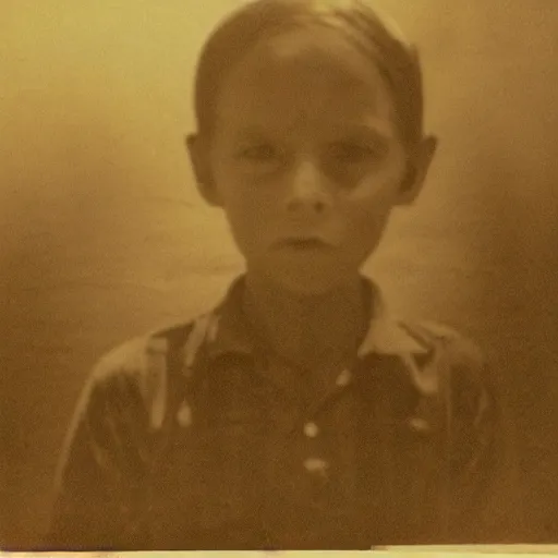 Prompt: the scariest thing known to man, angst-inducing, terrifying, sepia photograph, found footage, burnt