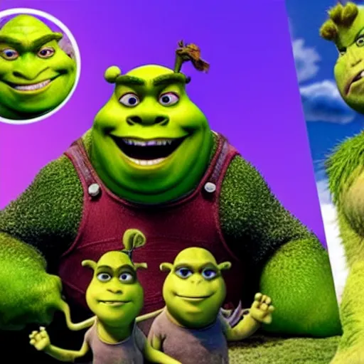 Image similar to elon shrek, shreklon, elon the dreamworkw ogre