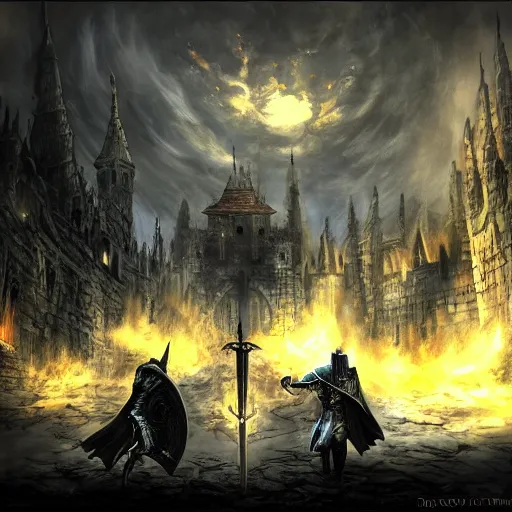 Image similar to dark souls, concept art