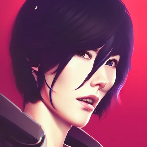 Image similar to a portrait of a beautiful motoko kusanagi, art by ilya kuvshinov and wlop and artgerm and josan gonzalez, digital art, highly detailed, intricate, sharp focus, trending on artstation hq, deviantart, pinterest, unreal engine 5, 4 k uhd image