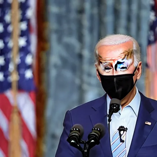 Prompt: joe biden wielding a katana