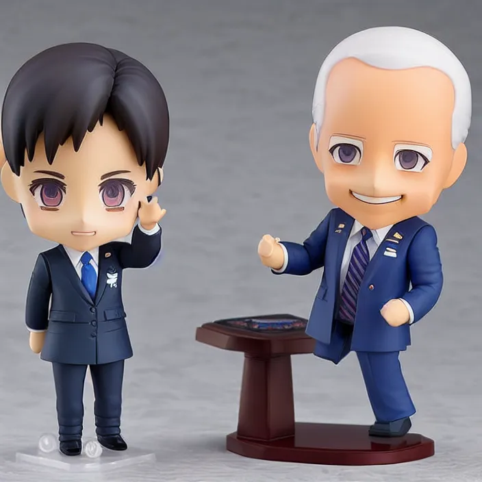 Image similar to joe biden, an anime nendoroid of joe biden, figurine, detailed product photo