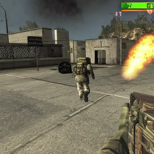 Image similar to Modern Warfare 2 tactical nuke called by Luigi in game screenshot