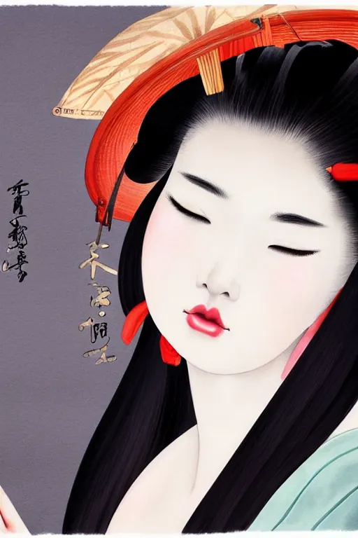 Prompt: sensual and very seductive geisha, digital art, 8k, character, realistic, portrait, photorealism, japan watercolour, masterpiece art