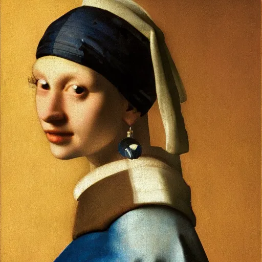 Prompt: portrait fragrance packshot by vermeer, highly detailed, saturated colors