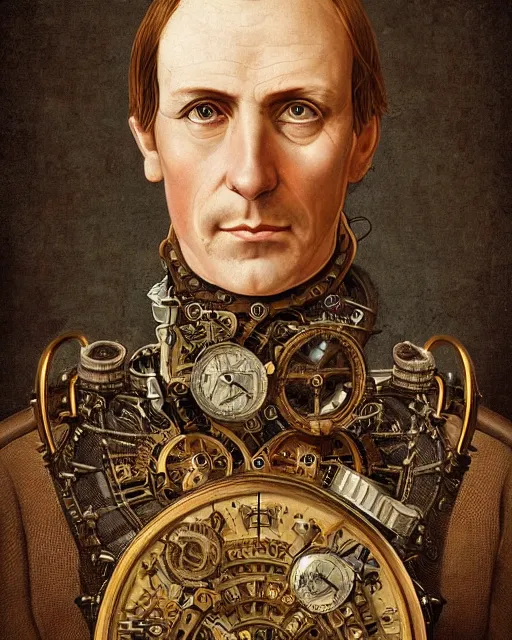 Image similar to epic portrait of victorian man scientist, steampunk, highly detailed, intricate details, symmetry, golden ratio, hyperrealistic, photorealistic, by rafael santi and michelangelo