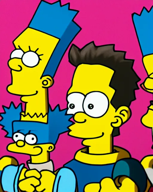 Prompt: live action bart simpson with open sores, centered, studio lighting, 1 5 0 mm