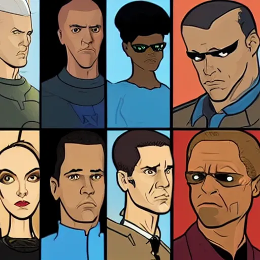 Image similar to FXX archer tv show character art