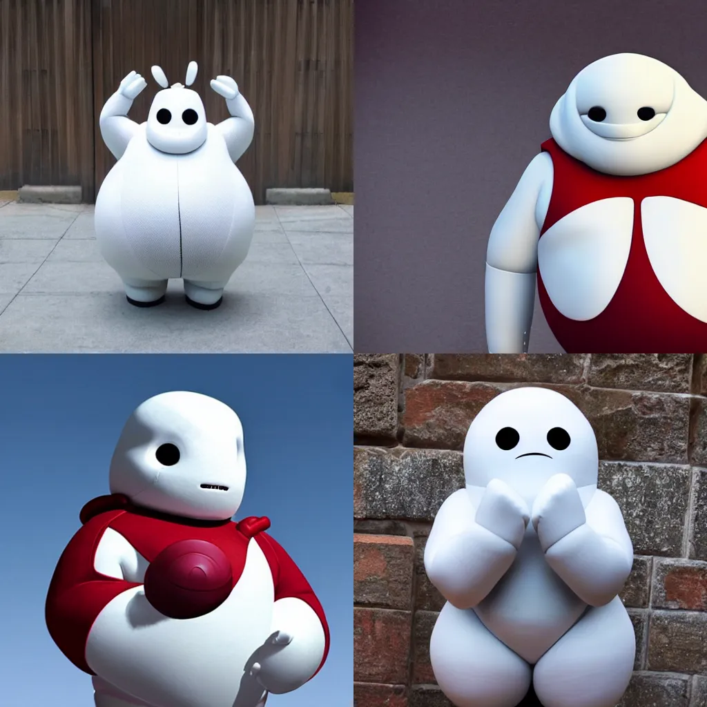 Prompt: Photo, a Baymax