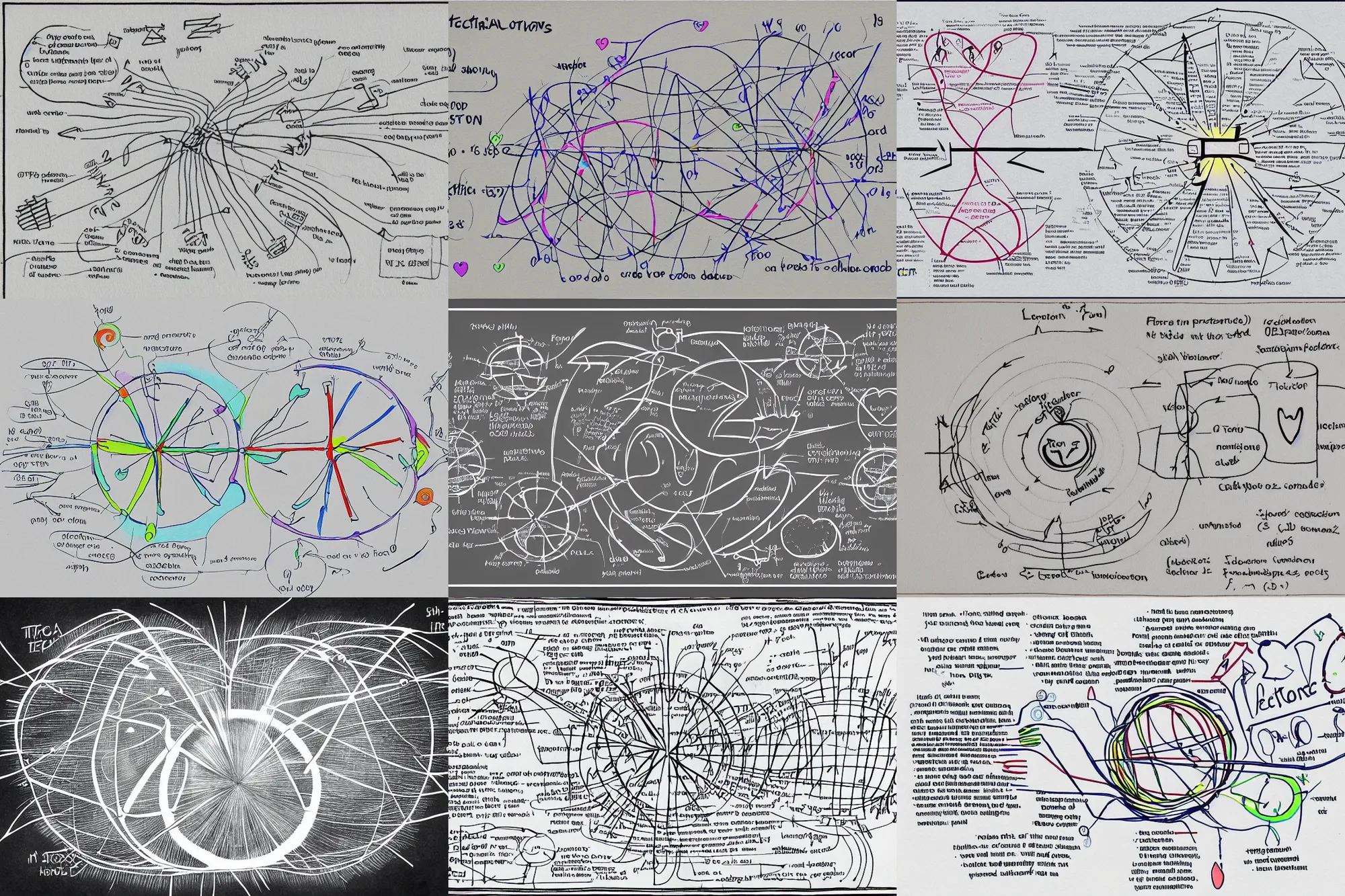 Prompt: electrons in love, detailed handrawn scientific diagram