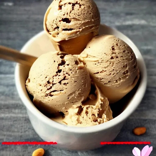 Prompt: peanut butter ice-cream