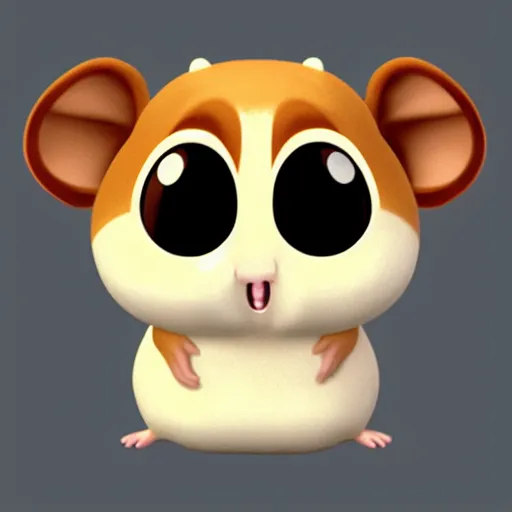 Prompt: an extremely cute pixar hamster,