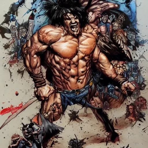 Prompt: by Simon Bisley