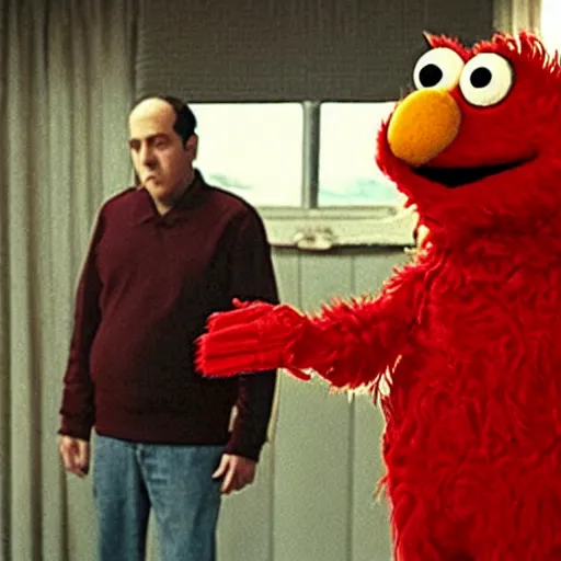 Image similar to elmo in the sopranos