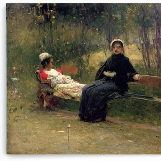 Prompt: a painting by ilya repin