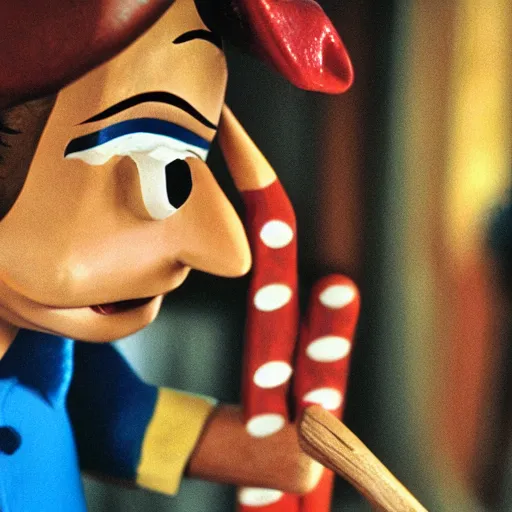 Image similar to pinocchio with long nose