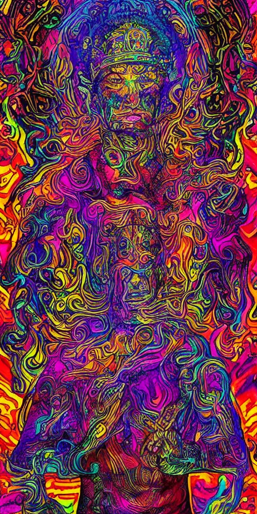 Image similar to god of psychedelics