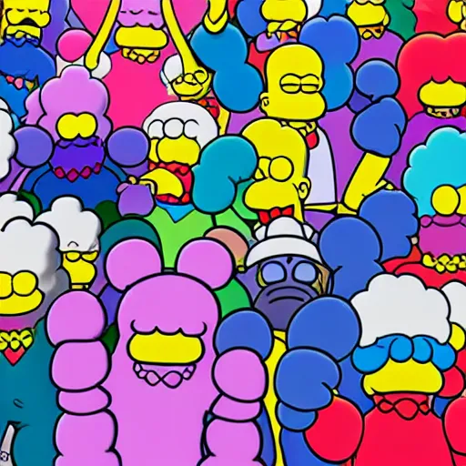 Prompt: kaws kimpsons