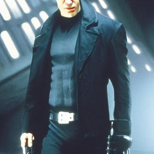 Image similar to michael c. hall as neo in the matrix movie still