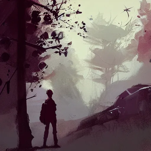 Prompt: timothee chalamet, concept art by jama jurabaev and ismail inceoglu and sparth, cel shaded, cinematic shot, trending on artstation, high quality, brush stroke, lawns, lonely atmosphere