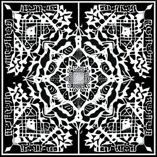 Image similar to moroccan mandala, vector art, detailed