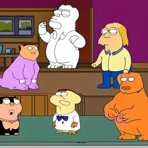 Image similar to of a crypto animal in the style of family guy