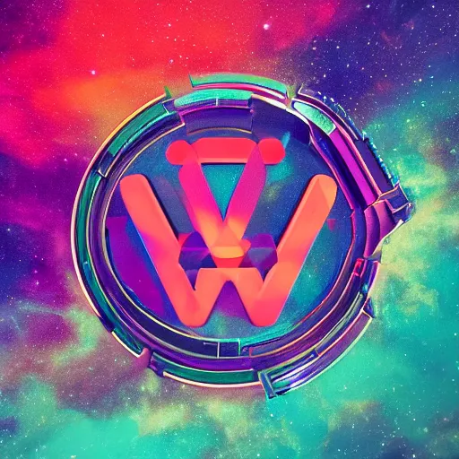 Image similar to a and w vaporwave logo, digital art, cosmic, 3 d high definition, trending on art station, photorealistic, high resolution, 8 k, octane, hyper detailed, insane details, intricate, elite, ornate, elegant trend, highly detailed and intricate, sharp focus, photography, unreal engine