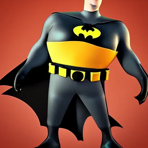 Prompt: the batman made like a pixar character in blender viral instagram 3d art digital