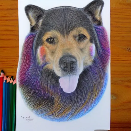 Prompt: colored pencil art