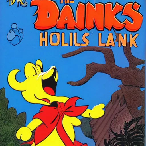 Prompt: the hills have eyes, by carl barks