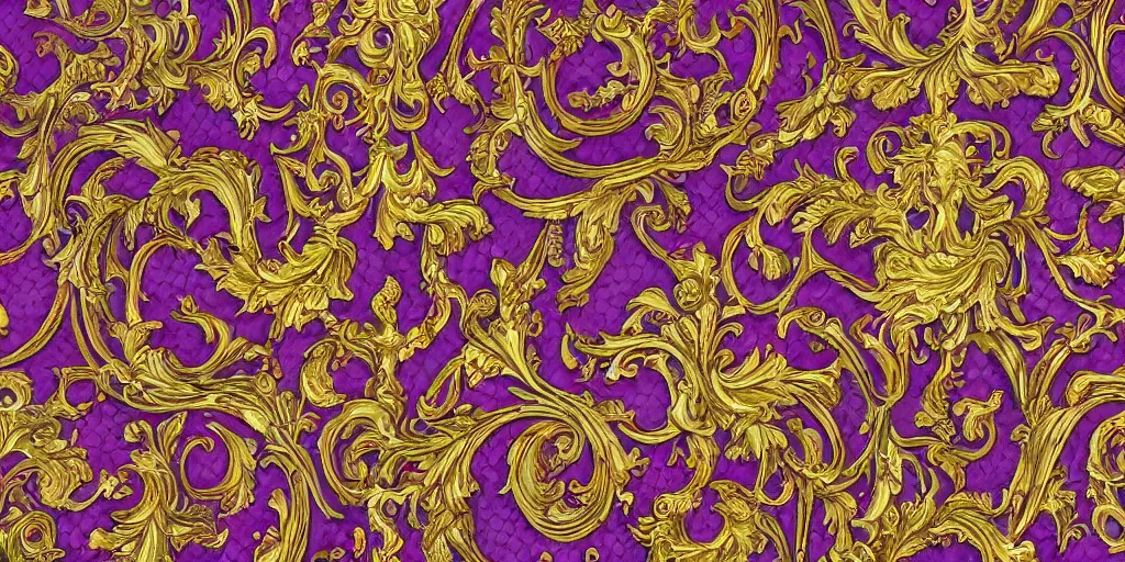 prompthunt: inrticate versace baroque wallpaper:: intricate