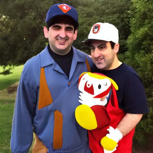 Prompt: a photo of Mike Stoklasa dressed as Ash Ketchum for Halloween