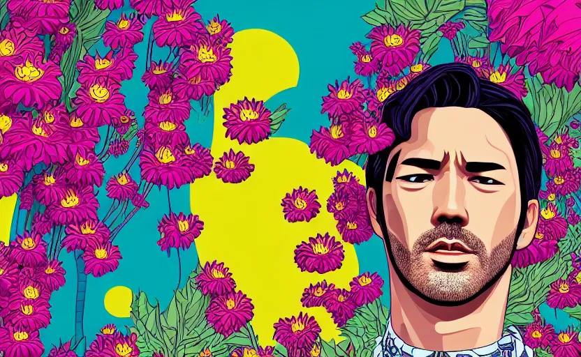 Image similar to life without love, like no flower park, gta vice city style, smooth painting, each individual seeds have ultra high detailed, 4 k, illustration, comical, acrylic paint style, pencil style, torn cosmo magazine style, pop art style, ultra realistic, underrated, by mike swiderek, jorge lacera, ben lo, tyler west