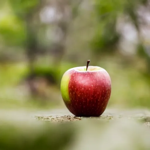Image similar to an apple eating an apple
