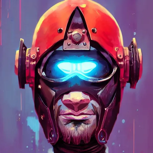 Image similar to cyberpunk viking helmet mask warrior goddess robot ninja fantasy, art gta 5 cover, official fanart behance hd artstation by jesper ejsing, by rhads, makoto shinkai and lois van baarle, ilya kuvshinov, ossdraws