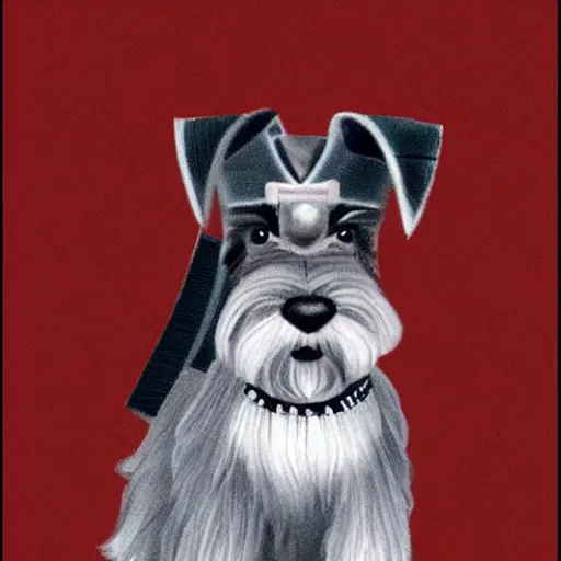 Image similar to A Samurai Schnauzer