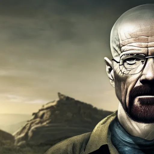 Prompt: walter white in assassin's creed epic 4 k