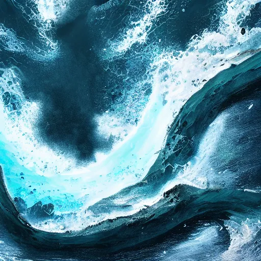 Image similar to top down view of a leviathan emerging from a deep ocean during a storm, cinematic lighting, dramatic, masterpiece, trending on artstation