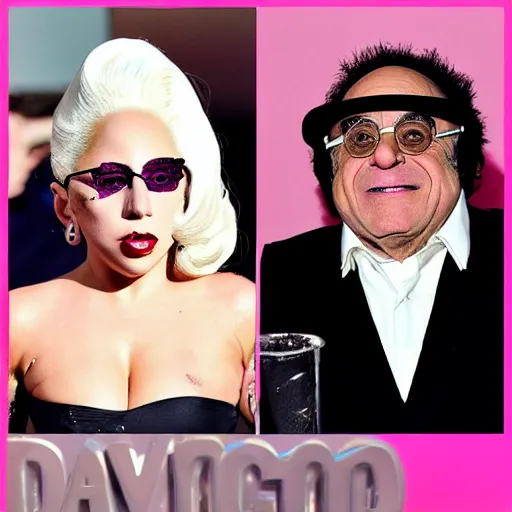 Prompt: danny devito lady gaga