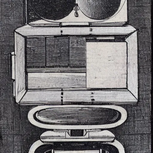 Image similar to Vintage, detailed, sketch of Oculus Rift, with full descriptions, on parchment, as depicted in Leonardo da Vinci's Codex Atlanticus