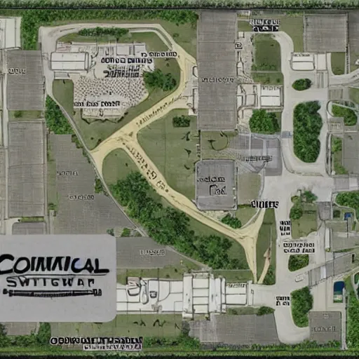 Image similar to SWAT team's map for breaching compound