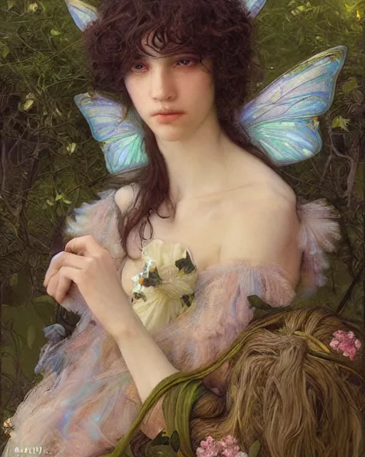 Image similar to a beautiful fairy, by Edgar Maxence and Ross Tran and Michael Whelan and Gustav Boris Valejo