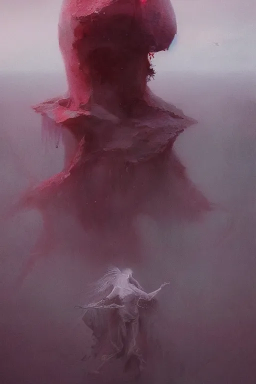 Image similar to Concept art for Aurora new single, Something inside you is violence and danger, i knew from the moment we met, you are a dangerous thing painted by Wayne Barlowe, Greg Rutkowski, zdislav beksinski, Francis Bacon, trending on artstation, artstationHD, artstationHQ, 4k, 8k