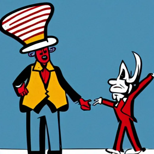 Image similar to uncle sam reaching out and holding a taco