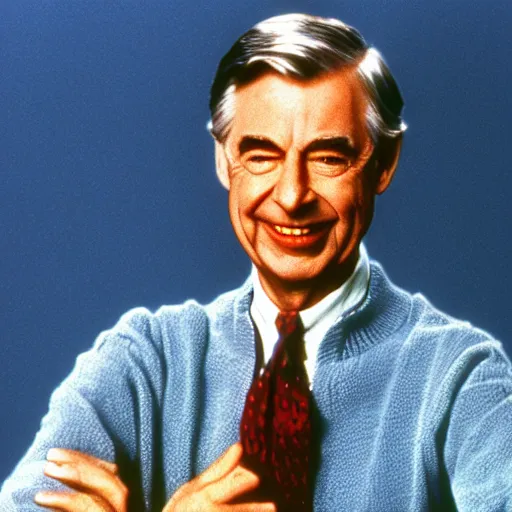 Image similar to Mr. Rogers as The Joker