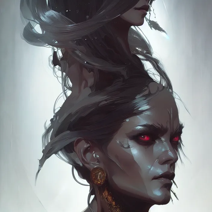 Image similar to painting of a occult goddess, highly detailed, sharp, digital painting, illustration, art by greg rutkowski, yoji shinkawa, digital art, concept art, trending on artstation, 8 k