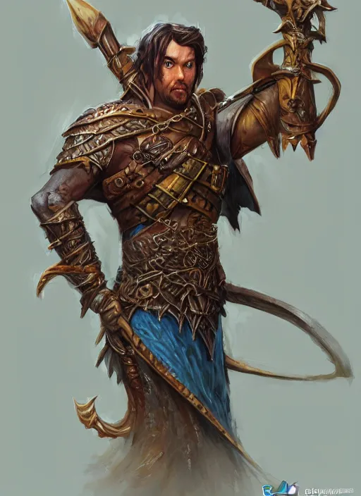 Image similar to jerster, ultra detailed fantasy, dndbeyond, bright, colourful, realistic, dnd character portrait, full body, pathfinder, pinterest, art by ralph horsley, dnd, rpg, lotr game design fanart by concept art, behance hd, artstation, deviantart, hdr render in unreal engine 5