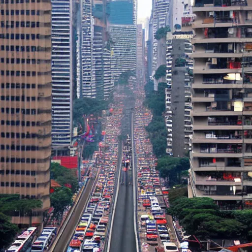 Prompt: avenida paulista by ismael inceoglu