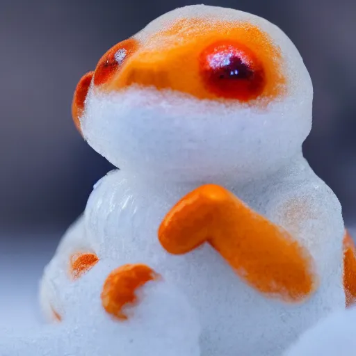 Prompt: charmander made of ice, photography, detailed, 4 k