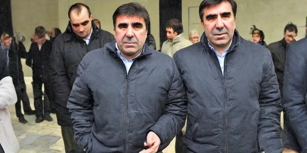Image similar to saakashvili in jail
